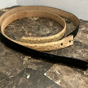 Tony Lama Men’s ostrich  Western belts sz 40